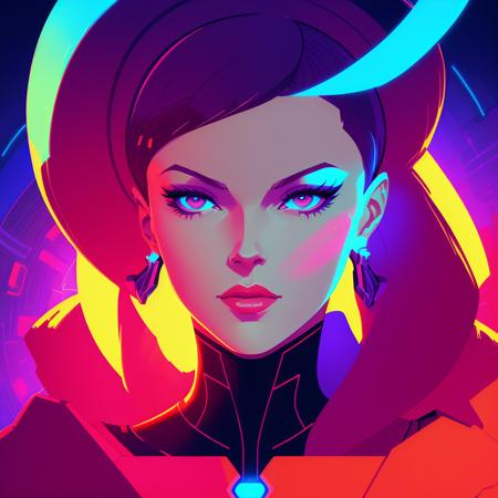 Cyberspace as a beautiful lady, portrait, style of duelyst, by Ilya Kuvshinov, anton fadeev, nicola salvior