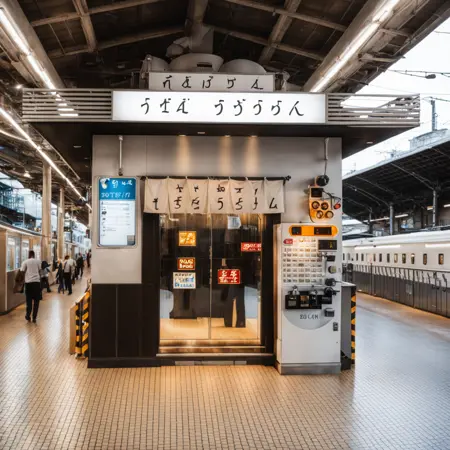 東京駅 東海道新幹線18・19番線ホームにかつてあった立食そば屋SDXL