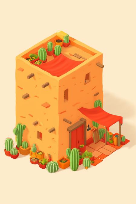 Desert Buildings (Isometric) [SDXL & SD1.5] SDXL