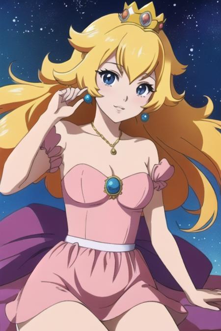 princess peach, anime movie , masterpiece, best quality, masterpiece