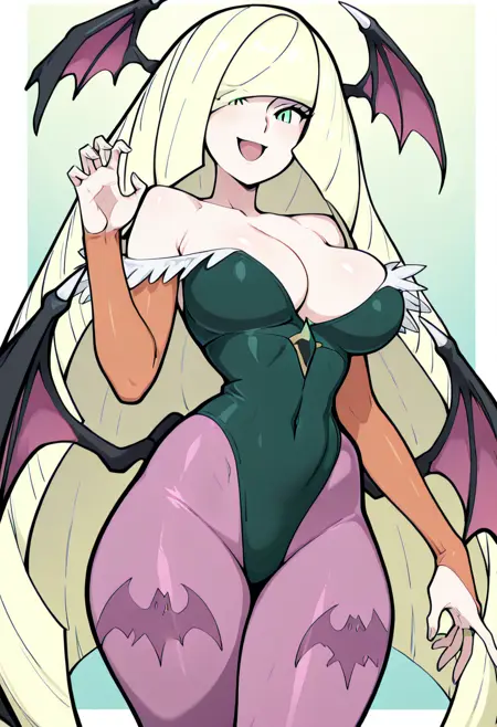 Lusamine Morrigan: Alolan Succubus | ルザミーネ  (Pokemon) [Illustrious]