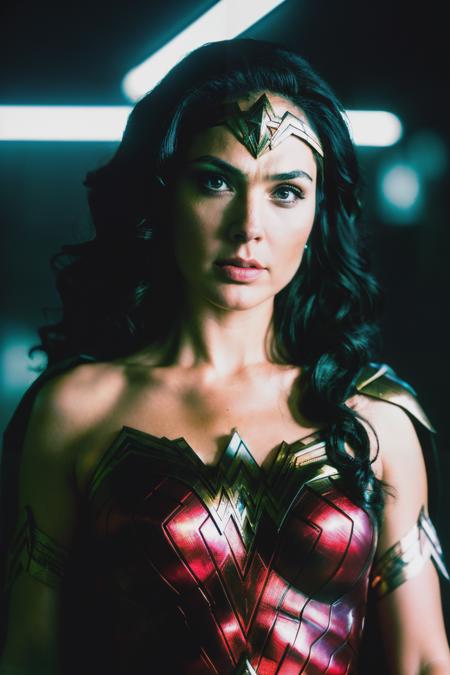 analog style, modelshoot style, close up RAW photo of  gdt as wonder woman, detailed textures, sharp focus, ultra high pixel detail, absurdres, cinematic, intricate, cinematic light, concept art, art station, realistic, movie scene, cinematic, high quality, craig mullins and wayne barlowe style, full colors, incredibly detailed, 4k, 8k,<lyco:GalGadot-RealVision-V1.0:1.0>