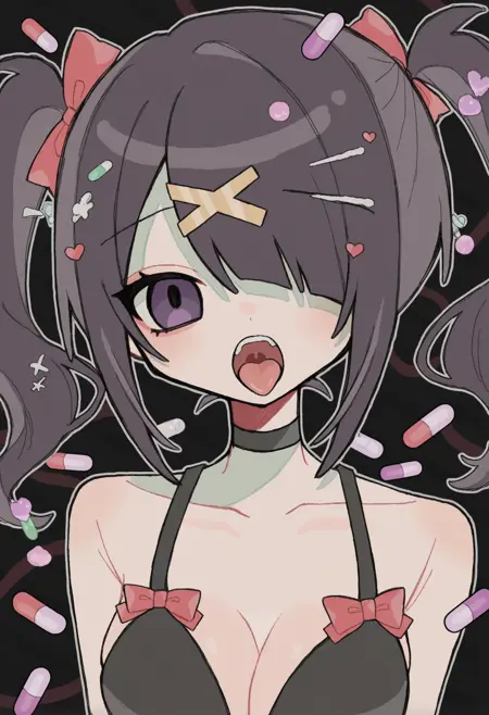 Okashira Moppu Style Mimic | V-Pred B-LoRA