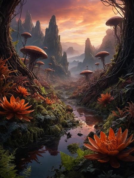 A stunning,Extremely realistic otherworldly photograph of a mysterious alien planet,
34K uhd, masterpiece, high detail, 8k, intricate, detailed, high resolution, high res, high quality, <lora:add-detail-xl:1.8>, highly detailed, Extremely high-resolution details, fine texture,