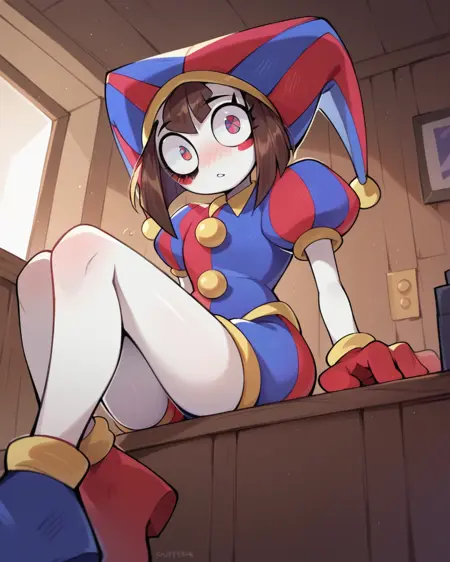 Pomni - The Amazing Digital Circus (Character) [PonyDiffusionXL]