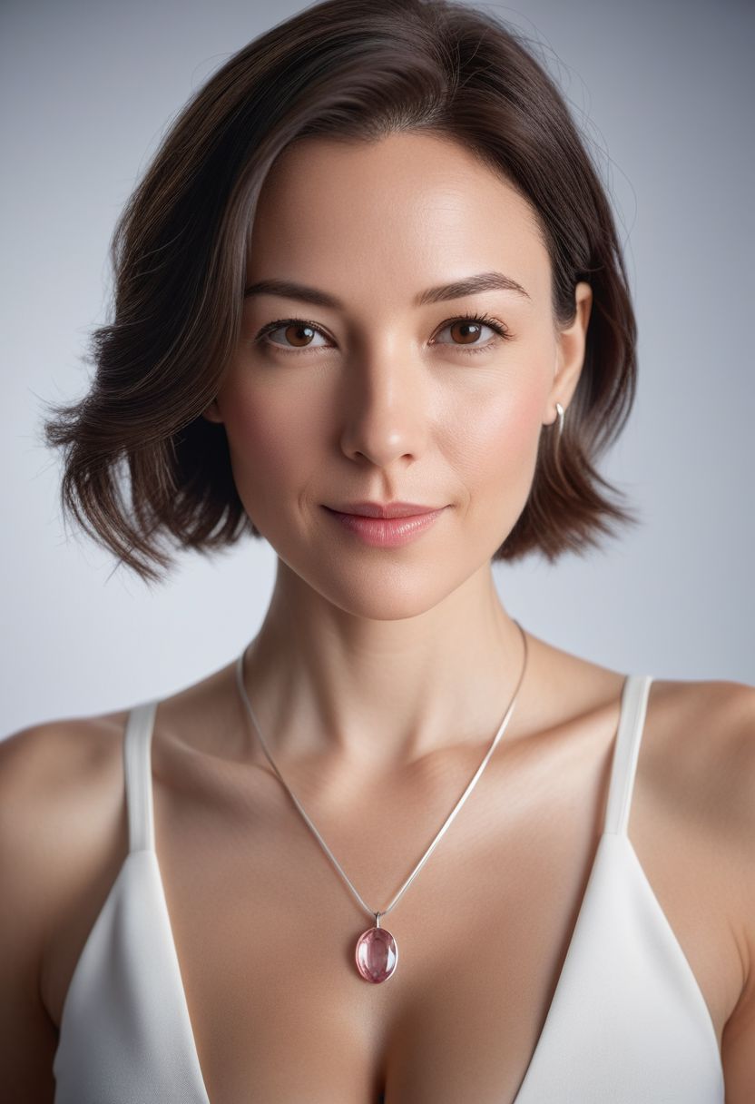 A beautiful (((48-year-old European woman))) with pale skin, perfect features, (perfect large breast, busty:1.6), and a sleek silhouette, standing in meeting room near the table on a sunny morning. a sleek minimalist modern meeting room. She's a brunette with streaks of grey hair, short haircut, long oval face with a calm and friendly look, small thin lips, no makeup,smile,wearing sexy small pink cut-out tank top, sexy short white skirt with slit,cleavage,appear a lot of breasts(a thin pendant necklace, bracelets). photo-realistic, ultra sharp focus, symmetrical shot, (perfect composition), (rule of thirds composition), perspective viewfull-body
subject positioned off-center, highly detailed, intricate detailed, (((perfect body anatomy))), (-bad hands -unnatural hands -fused fingers -too many fingers), (matching eyes), proportional eyes, (-weird iris -weird pupils), (realistic skin), (-cropped head), (((wide shot, natural lighting, cinematic))), 4K,, trending on artstation, taken with 30MP DSLR with Carl Zeiss lens, award winning photography, best quality, masterpiece