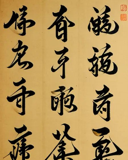 cursive script (行草/書法/中文/東亞文字)