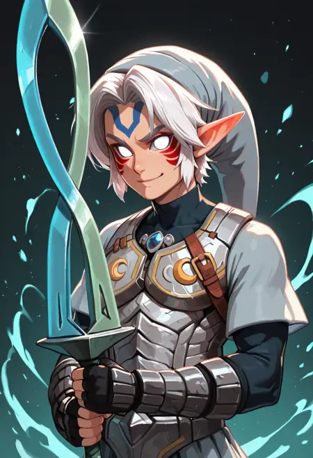 Fierce Deity Link | 鬼神リンク (The Legend of Zelda: Majora's Mask) [Illustrious & Pony]