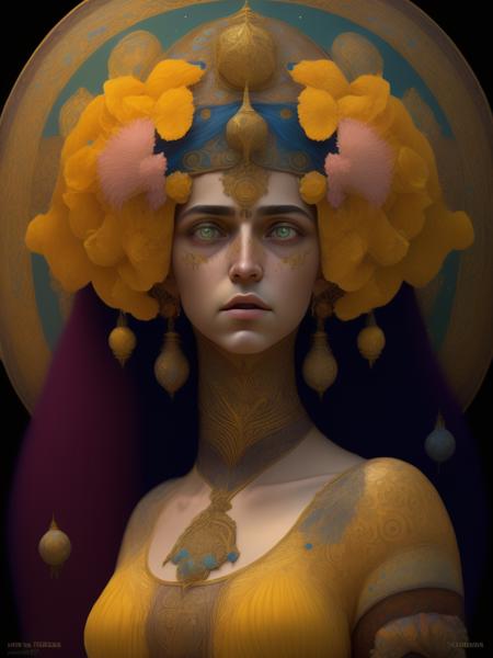 <lora:JamesC.Christensen:1>klimt,creations,consciousness,Crest, Crown, AZADI,AZADI,PERSIAN WOMAN,face of beauty,SEEDS OF CHANGE,cosmic consciousness ,UPBEAT, UPBEAT, COSMIC GENERATIONS,style of Gediminas Pranckevicius and Giuseppe Alcimboldo and Horace Wolcott Robbins,Persian woman,Namet, Helmet,intricate details, Persian tile design motif on dress,upbeat,upbeat,colourful,explosion colours,coloring lines,ARISEN, birds and flowers in hair hundreds of glowing colorful, macro photography shot of realistic female eyes with pink Iris that looks magical looking, opalescence and shiny, shattered glass crystals, and Henri-Edmond Cross and Rebecca Guaygoddess,AWAKE,Human, colorful flower petal pattern armor,william morriss flowing pattern of. blouse and lace, delcate, novoulle style and leaf and,GRAPES,POMENGRANET, petal in yellow and purple. coloring lines, birds and flowers in hair hundreds of glowing colorful faces surrounding her, beautiful face, full body, aesthetic,ARMOUR. CHEST,PERSIAN WRITING,logo geometric math,geometric shapes intertwined madelas,Angle, Depth of Field, DOF, Tilt Blur, Shutter Speed 1/1000, F/22, Gamma,persian girl with a shield and sword in her hand, wearing a greek dress, middle of crowd, looking serious, in a rainiy night, Massive, Frontlight, Halfrear Lighting, Rim Lights, Rim Lighting, Artificial Lighting high-resolution, hyper-realistic,dramatic lighting, high qualit,3D render,VHQ,8K, OCTANE RENDER, TOURQUISE, YELLOW ORCHRE. GOLDEN323458665493426, unreal engine render, cinematic, RTX, ray tracing, volumetric lighting, atmospheric lighting, ultra detailed, high resolution, EXACT LIGHTING