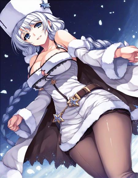 avrora \(azur lane\) casual, short dress,  slave,white dress,  mafia