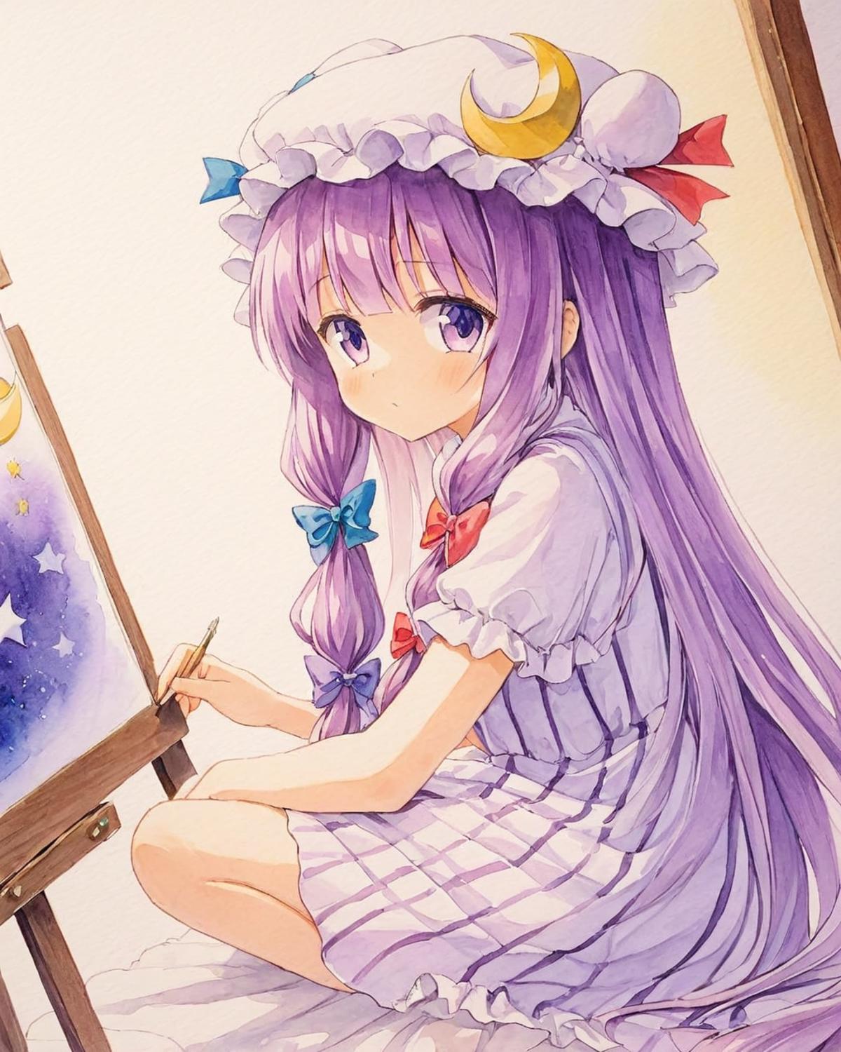 XL | touhou|东方 projcet 帕秋莉·诺蕾姬/パチュリー・ノーレッジ/Patchouli Knowledge image by kitarz