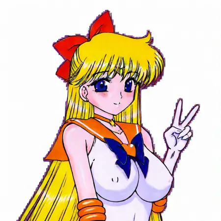 Sailor Venus black Dog art  style