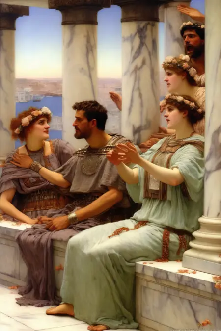 Lawrence Alma-Tadema Style