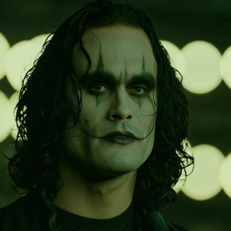 cinematic film still of  <lora:Eric Draven The Crow Movie:1>
Eric Draven The Crow Movie a close up of a person with a sad look, highly detailed, high budget, bokeh, cinemascope, moody, epic, gorgeous, realistic.