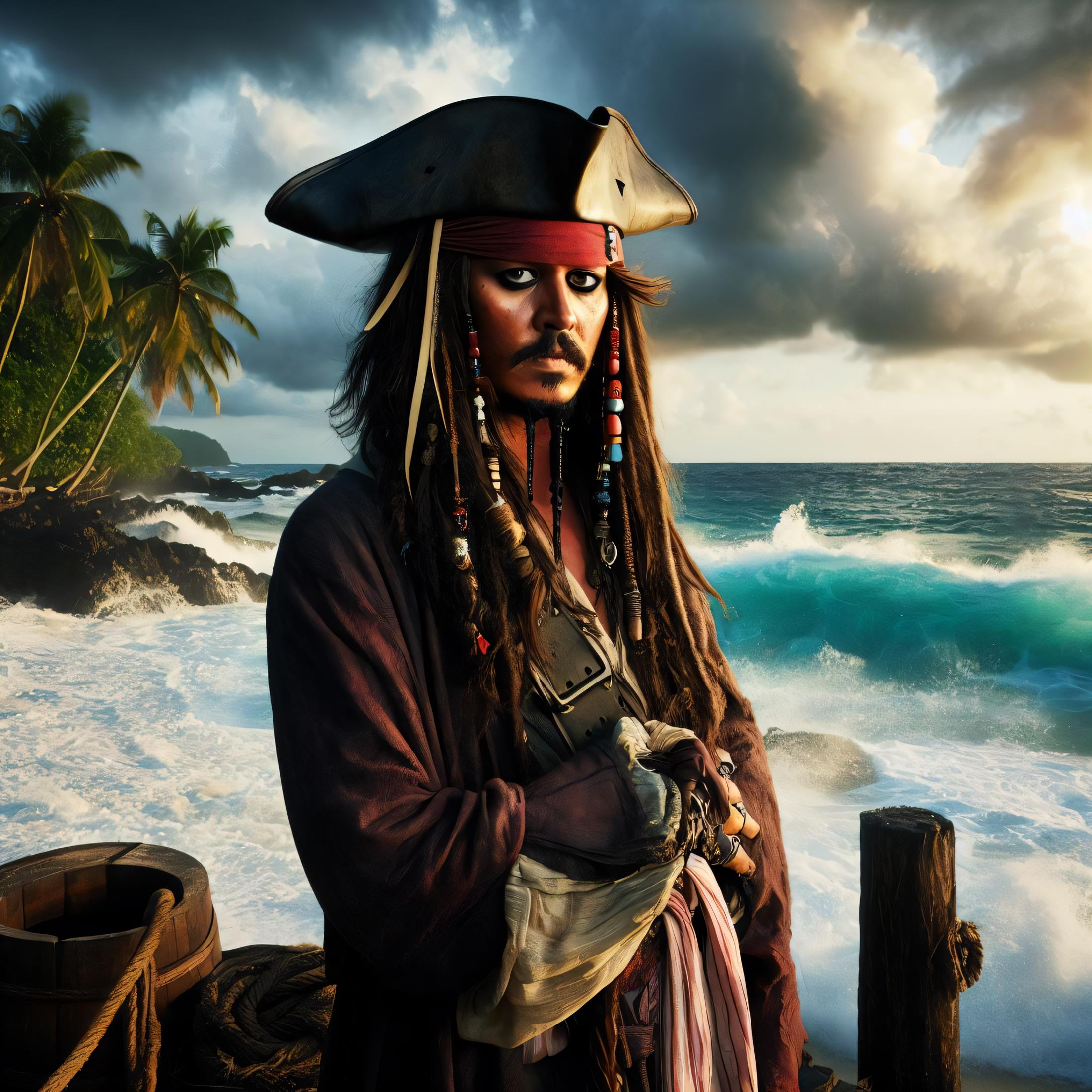 Jack Sparrow - Realistic + Anime - LoRA + Guide image by Roger2094