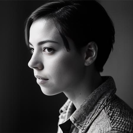 RAW photograph (portrait) of <aubreyplazaface> a 30 yo woman short hair, (background is a bedroom window) wallpaper, poster, sharp focus, insanely detailed, lush detail, perfectionism, max detail, 4k, 8k, HD, UHD, masterpiece, hard edge, studio portrait, studio photography Leica M2, sigma 50mm Lens, f/5.6, #myportfolio, 500px