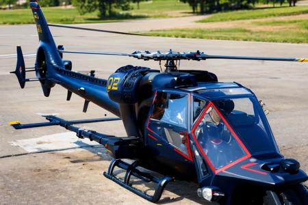 Blue Thunder Helicopter Model