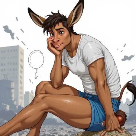 Donkey_transformation_male_focus_cartoon