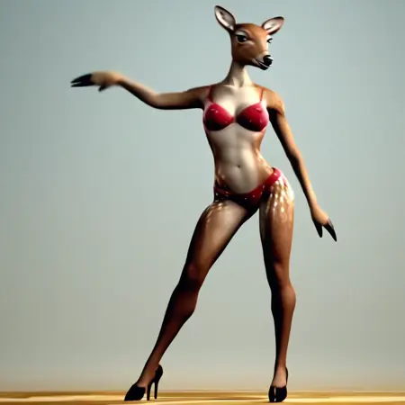 orangina deer lady