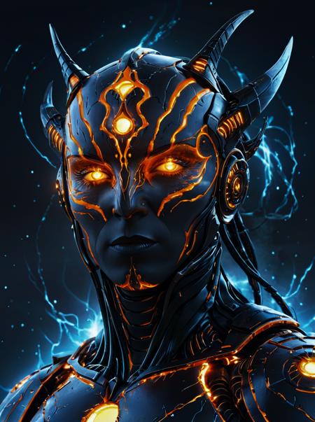 ((((masterpiece)), photographic)), professional detailed portrait, ultra-high detail, sharp, insanely detailed, 


orangeblack, 
hyper detailed masterpiece, dynamic, awesome quality,hyperrealism,ramanga, powerful ancient supernatural entity, humanoid appearance, primal nocturnal, colossal, conflict, , bustling,mechanical,unclear,peaceful,cosmopolitan ,  DonMH010D15pl4yXL <lora:DonMH010D15pl4yXL-000008:1>, aetherpunkai,


<lora:EnvyBetterHiresFixXL01:0:hr=1>,
<lora:MJ52_XL:0.6>, <lora:add-detail-xl:1.5>, <lora:DetailedEyes_V3:1.2>, <lora:PerfectEyesXL:1.0>,
<lora:AetherPunkAIv2:0.8>,  <lora:orangeblack:1.2>,