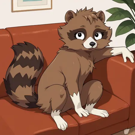 Small Fun Raccoon (Housebroken)