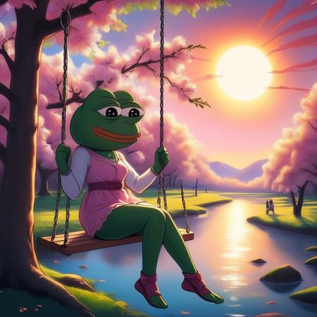 pepe girl pepe anime CCTV 3d render cartoon meme painting digital art print minifig LEGO family tree this is fine feels bad man medium-shot close-up game cartridge web comic