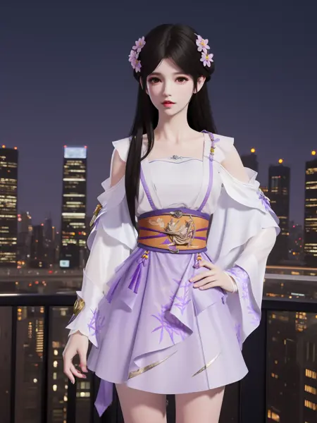 永劫无间_殷紫萍_软烟罗裳-青黛_Naraka: Bladepoint_Ying Ziping