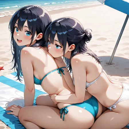 Biting/Kissing Back (Yuri) -SDXL