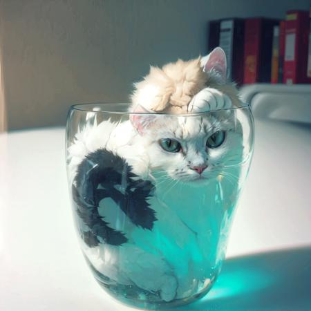 masterpiece, best quality,  <lora:Cat:1>,cat,water,