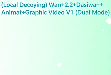 (Local Decoding) Wan+2.2+Dasiwa++Animated+Graphic Video V1 (Dual Mode)