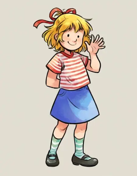 Conni artstyle ("Meine Freundin Conni" children's books, by Eva Wenzel-Bürger) [Pony]