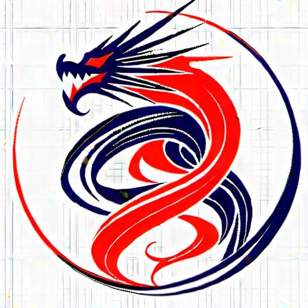 dragon pattern,flat,