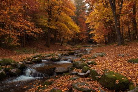 ((autumn forest)), sunset, leaves falling, first snow, creek, Indian summer, (masterpiece),((ultra-detailed)), (highly detailed CG illustration),(expressionless), (best quality:1.2), High quality texture, intricate details, detailed texture, High quality shadow, Cinematic Light, Depth of field, light source contrast, perspective,20s, night, dark,
 <lora:detail_slider_v4:3>, <lora:epiCRealismHelper:0.6>