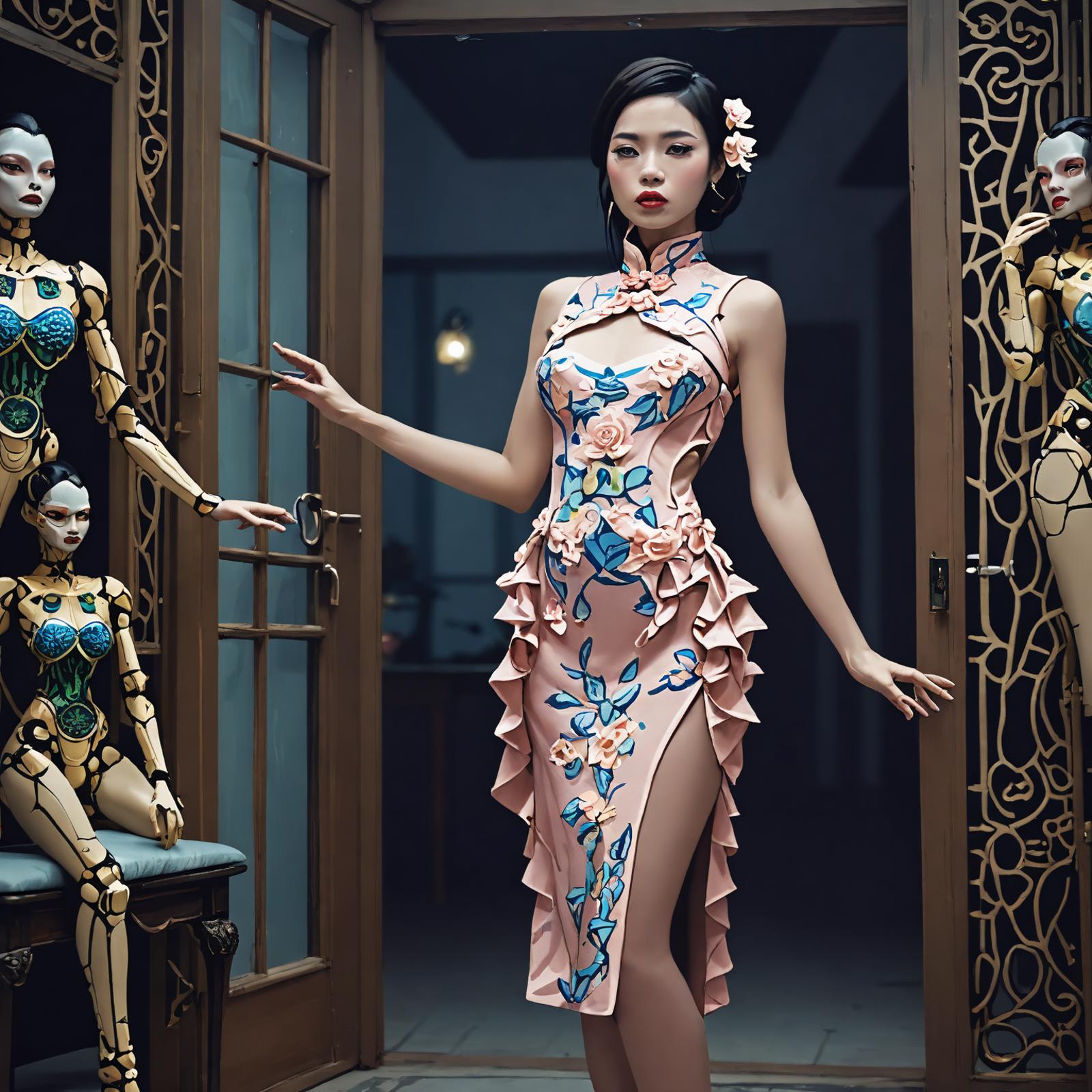 A little cheongsam 心机小旗袍 for SDXL #qipao1 image by rklaffehn