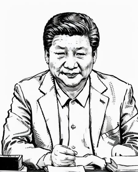 ink drawing, xi jinping <lora:Gaz_Ink_Test:1><lora:xiThePartyLeader_v1:.9>