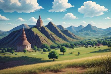 Landscape, anime,