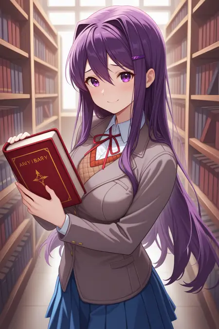 Yuri ユリ | Doki Doki Literature Club! | 2 Outfits [IllustriousXL]