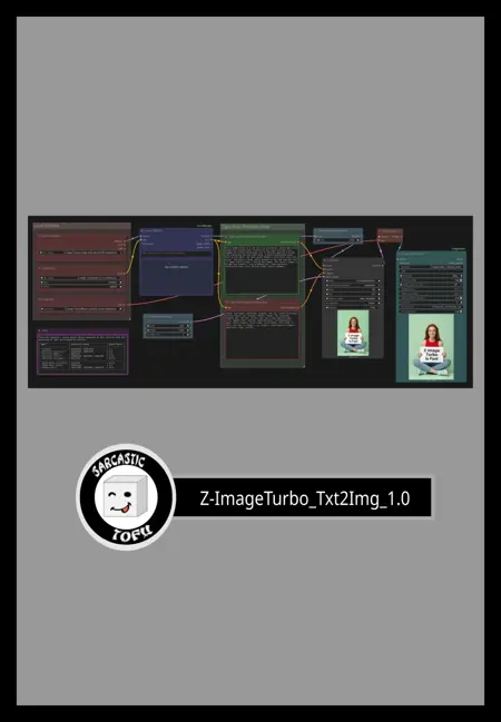 ComfyUI beginner friendly Z-Image Turbo Text-to-Image with LORAs Workflow by Sarcastic TOFU