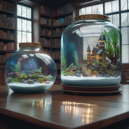 glassworld,beautifier,raw photo cinematic still, rule of thirds, 8k, hdr,  glass tank terrarium