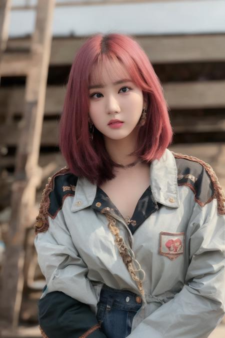 eunha, (bob hair:1.1), hair bangs
,best quality, realistic, photorealistic,ultra detailed,extremely detailed face 
 <lora:eunha-c2-000002:0.8>