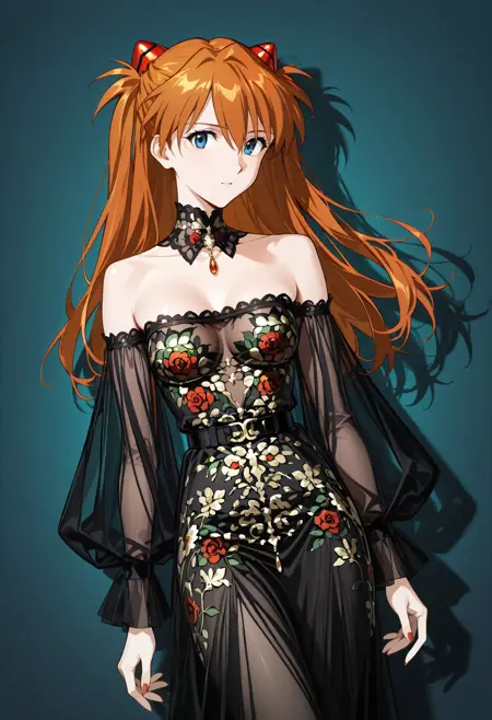 Black Tulle & Floral Dress