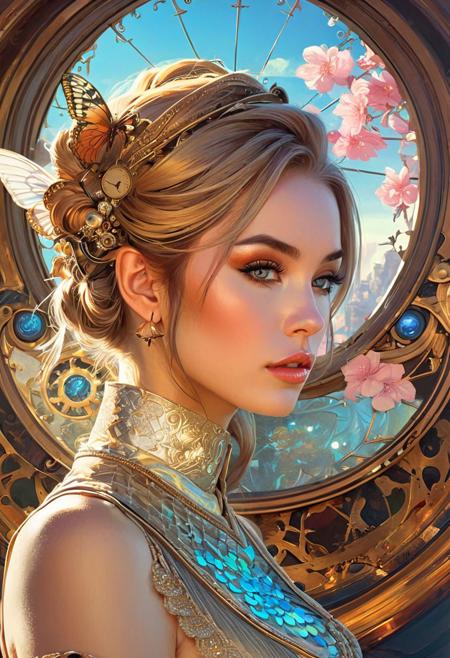Delicate Steampunk Alice, 
Gorgeous Wonderland, 
Karol Bak Art, 
Ciro Marcetti Art, 
Art by Kyrielle, 
Luis Royo influence, 
Watercolor, 
trending on artstation, 
sharp focus, 
studio photo, 
intricate details, 
highly detailed, 
by greg rutkowski, 
Broken Glass effect, 
no background, 
stunning, 
something that even doesn't exist, 
mythical being, 
energy, 
molecular, 
textures, 
iridescent and luminescent scales, 
breathtaking beauty, 
pure perfection, 
divine presence, 
unforgettable, 
impressive, 
breathtaking beauty, 
Volumetric light, 
auras, 
rays, 
vivid colors reflects, 
unreal engine, 
greg rutkowski, 
loish, 
rhads, 
beeple, 
makoto shinkai and lois van baarle, 
ilya kuvshinov, 
rossdraws, 
tom bagshaw, 
alphonse mucha, 
global illumination, 
detailed and intricate environment