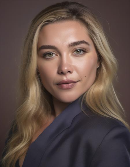 <lora:Florence Pugh:1> Professional portrait photo of flrncpgh woman, looking at the camera, highly detailed, skin texture,