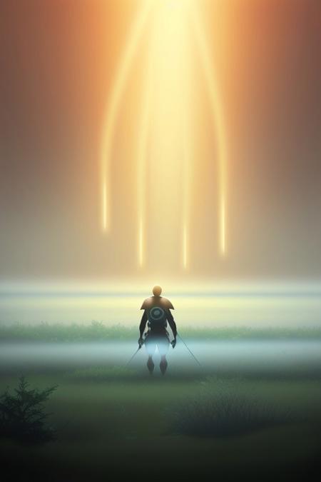 anime artwork hazy misty scene depicting an alien emerging from the fog
    <lora:epi_noiseoffset2:1> . anime style, key visual, vibrant, studio anime,  highly detailed