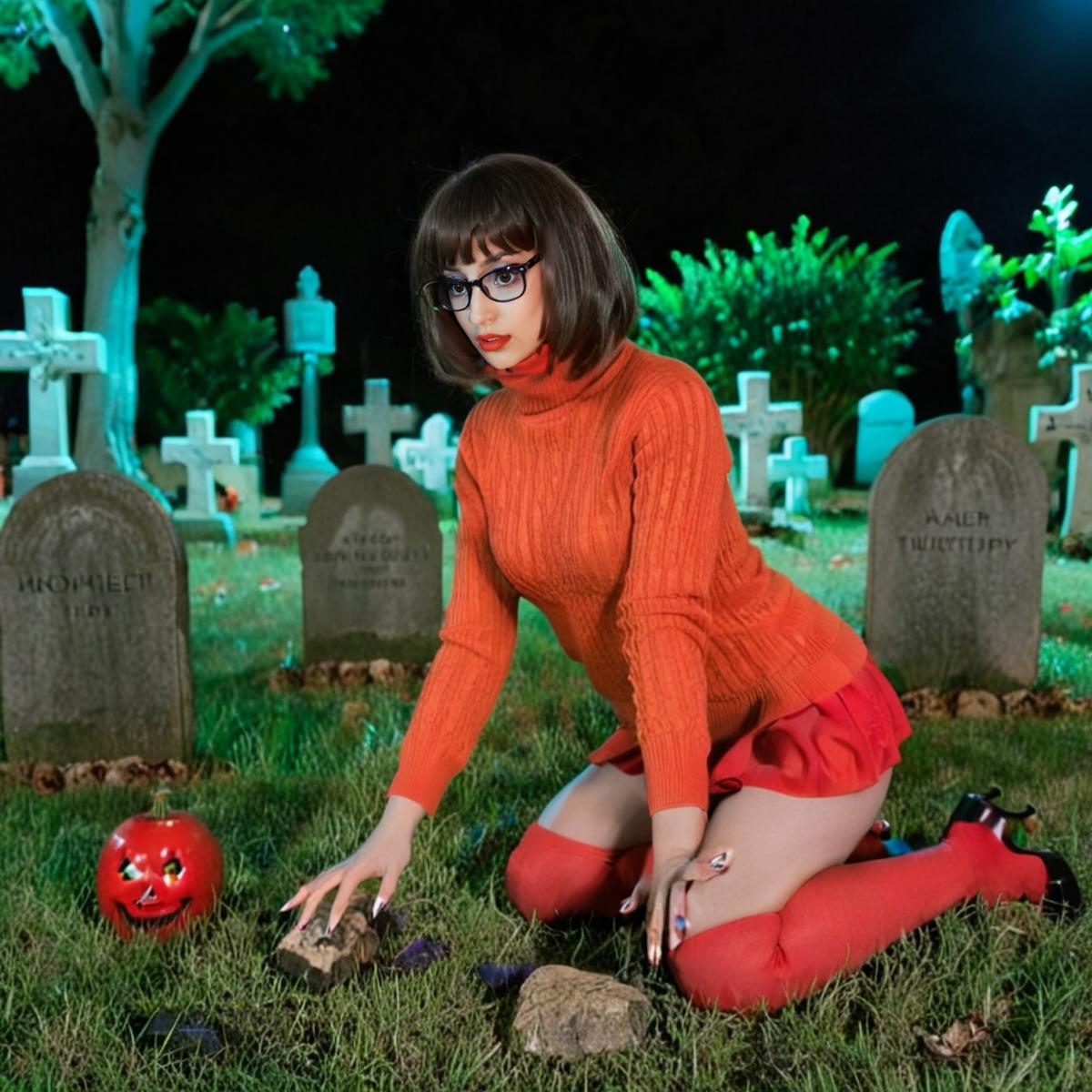 Velma Dinkley - Scooby-Doo franchise - Realistic SDXL image by PhotobAIt