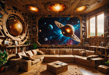 SDXL_POS, CardboardRay, cosmos made of cardboard, in fantastic realism style, overhead shot, medium close-up, on a sectional, overcast, afternoon
<lora:CardboardRay:1.3>
<lora:SDXLFaeTastic2400:1.0>