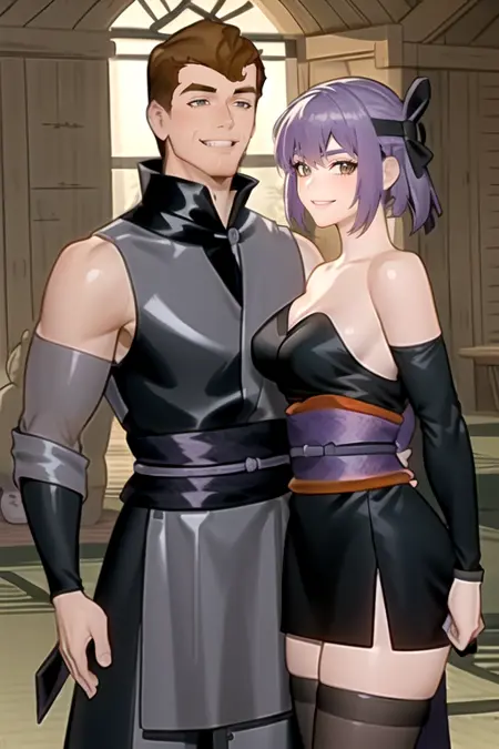 Prince Phillip x Ayane (Sleeping Beauty x Dead or Alive)