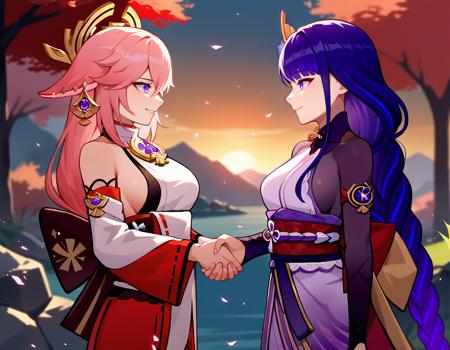 [PonyV6 XL] Two People Handshaking | Concept v1.0