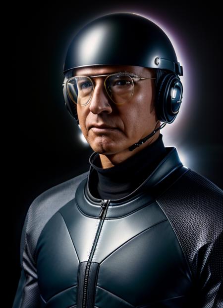 ld1, one man, 1man, solo, glasses, wearing Futuristic Suit with High-Tech Details, Visor Helmet, Energy Blaster
, epic (photo, studio lighting, hard light, sony a7, 50 mm, matte skin, pores, colors, hyperdetailed, hyperrealistic), (simple black background)
<lora:LarryDavid:.89>