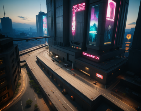 Cyberpunk 2077 Background (Landscape) (Pony) (AD) v1.0